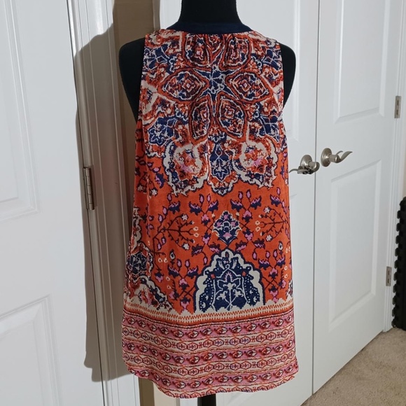 ANTHROPOLOGIE by VANSSA VIRGINIA 'Finn' Sleeveless Silk Tunic Tank Top - Picture 4 of 6